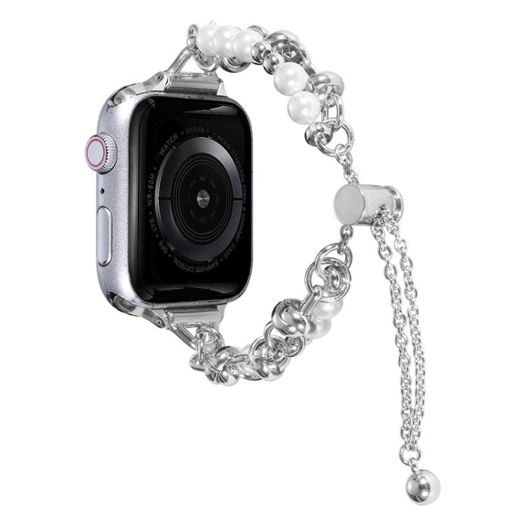 パールブレスレット メタルウォッチバンド、Apple Watch 42mm用、Apple Watch 38mm用