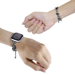 パールブレスレットメタルウォッチバンド、Apple Watch SE 2023 44mm用、Apple Watch Ultra 49mm用、Apple Watch 8 41mm用、Apple Watch SE 2023 40mm用、Apple Watch Ultra 2 49mm用、Apple Watch 8 45mm用、Apple Watch SE 2022 40mm用