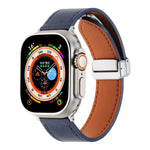 マグネティックバックル スキンフィールレザーウォッチバンド、Apple Watch SE 2023 44mm用、Apple Watch Ultra 49mm用、Apple Watch SE 2023 40mm用、Apple Watch SE 2022 40mm用、Apple Watch Series 9 41mm用、Apple Watch SE 2022 44mm用