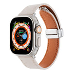 マグネティックバックル スキンフィールレザーウォッチバンド、Apple Watch SE 2023 44mm用、Apple Watch Ultra 49mm用、Apple Watch SE 2023 40mm用、Apple Watch SE 2022 40mm用、Apple Watch Series 9 41mm用、Apple Watch SE 2022 44mm用
