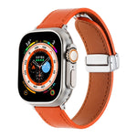 マグネティックバックル スキンフィールレザーウォッチバンド、Apple Watch SE 2023 44mm用、Apple Watch Ultra 49mm用、Apple Watch SE 2023 40mm用、Apple Watch SE 2022 40mm用、Apple Watch Series 9 41mm用、Apple Watch SE 2022 44mm用