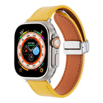 マグネティックバックル スキンフィールレザーウォッチバンド、Apple Watch SE 2023 44mm用、Apple Watch Ultra 49mm用、Apple Watch SE 2023 40mm用、Apple Watch SE 2022 40mm用、Apple Watch Series 9 41mm用、Apple Watch SE 2022 44mm用