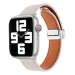 Magnetic Buckle Skin Feel Leather Watch Band, For Apple Watch Serie 8 41mm, For Apple Watch SE 40mm, For Apple Watch Serie 8 45mm, For Apple Watch SE 44mm, For Apple Watch Serie 7 41mm, For Apple Watch Serie 7 45mm