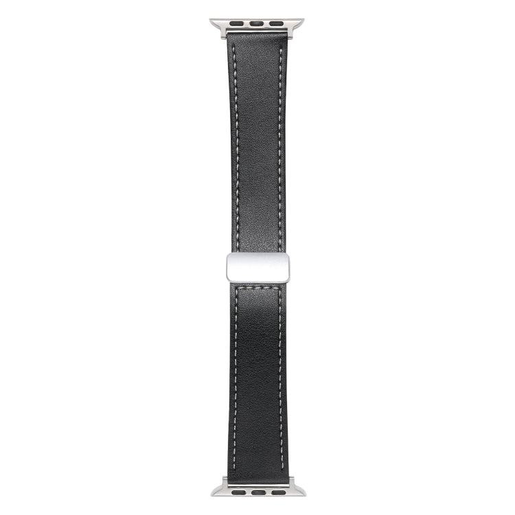 マグネットバックルスキンフィールレザーウォッチバンド Apple Watchシリーズ6 40mm用、Apple Watchシリーズ6 44mm用、Apple Watchシリーズ5 44mm用、Apple Watchシリーズ5 40mm用、Apple Watchシリーズ4 44mm用、Apple Watch 42mm用
