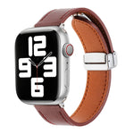 マグネティックバックル スキンフィールレザーウォッチバンド、Apple Watch SE 2023 44mm用、Apple Watch Ultra 49mm用、Apple Watch SE 2023 40mm用、Apple Watch SE 2022 40mm用、Apple Watch Series 9 41mm用、Apple Watch SE 2022 44mm用