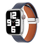 マグネティックバックル スキンフィールレザーウォッチバンド、Apple Watch SE 2023 44mm用、Apple Watch Ultra 49mm用、Apple Watch SE 2023 40mm用、Apple Watch SE 2022 40mm用、Apple Watch Series 9 41mm用、Apple Watch SE 2022 44mm用