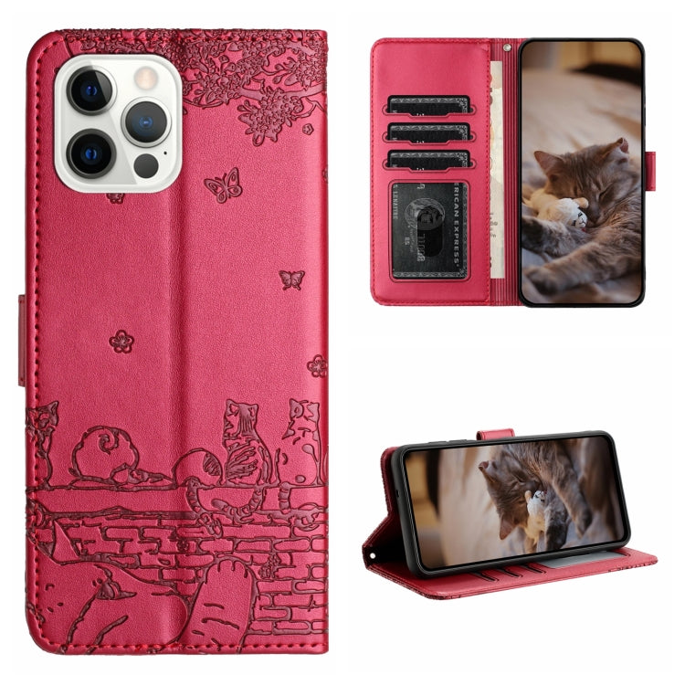 猫の型押しパターンレザーフォンケースストラップ付き、iPhone 16e / 17e用、iPhone 17 Pro Max用、iPhone 17 Pro用、iPhone 17用、iPhone Air用、iPhone 16 Pro Max用、iPhone 16 Pro用、iPhone 16 Plus用、iPhone 16用