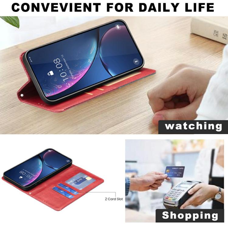 ひし形テクスチャー マグネットレザーフォンケース、iPhone 17 Pro Max用、iPhone 17 Pro用、iPhone 17用、iPhone Air用、iPhone 16 Pro Max用、iPhone 16 Pro用、iPhone 16 Plus用、iPhone 16用