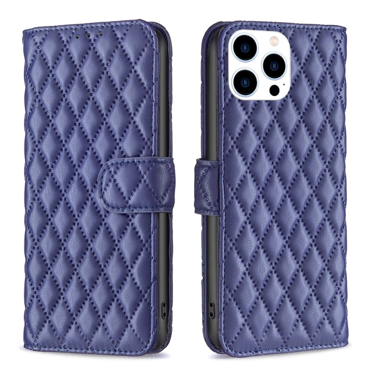 ダイヤモンド格子柄 財布付きフリップレザーフォンケース、iPhone 17e / 16e用、iPhone 17 Pro Max用、iPhone 17 Pro用、iPhone 17用、iPhone Air用、iPhone 16 Pro Max用、iPhone 16 Pro用、iPhone 16 Plus用