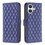 ダイヤモンド格子柄 財布付きフリップレザーフォンケース、iPhone 17e / 16e用、iPhone 17 Pro Max用、iPhone 17 Pro用、iPhone 17用、iPhone Air用、iPhone 16 Pro Max用、iPhone 16 Pro用、iPhone 16 Plus用