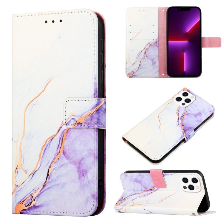 PT003 大理石柄フリップレザーフォンケース、iPhone 15 Pro Max用、iPhone 15 Pro用、iPhone 15 Plus用、iPhone 15用、iPod Touch 7 / 6 / 5用