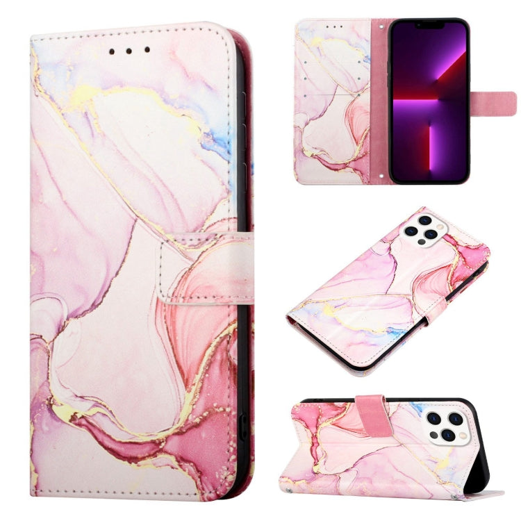 PT003 大理石柄フリップレザーフォンケース、iPhone 15 Pro Max用、iPhone 15 Pro用、iPhone 15 Plus用、iPhone 15用、iPod Touch 7 / 6 / 5用