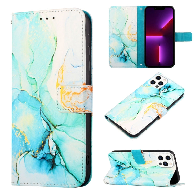 PT003 大理石柄フリップレザーフォンケース、iPhone 15 Pro Max用、iPhone 15 Pro用、iPhone 15 Plus用、iPhone 15用、iPod Touch 7 / 6 / 5用