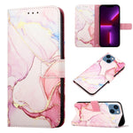 PT003 大理石柄フリップレザーフォンケース、iPhone 15 Pro Max用、iPhone 15 Pro用、iPhone 15 Plus用、iPhone 15用、iPod Touch 7 / 6 / 5用