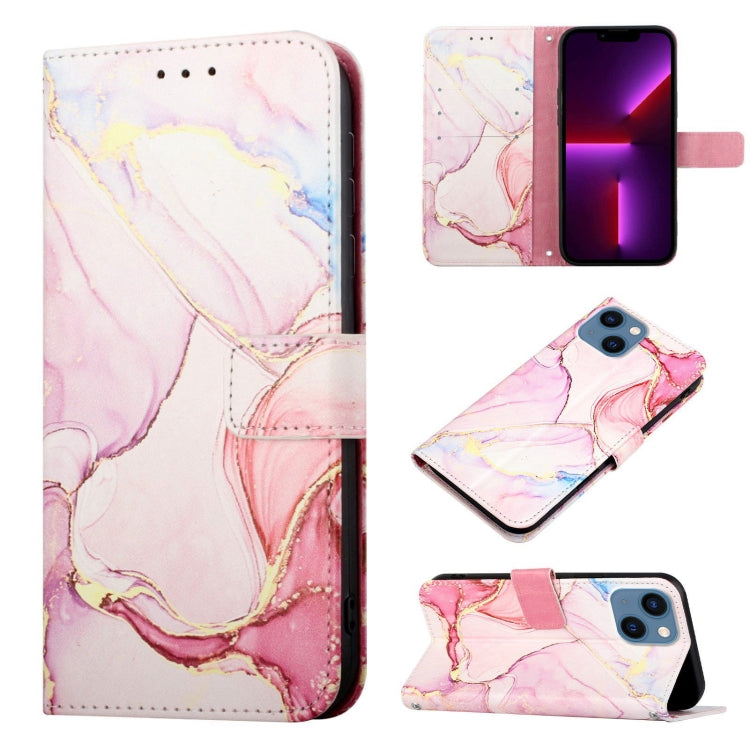 PT003 大理石柄フリップレザーフォンケース、iPhone 15 Pro Max用、iPhone 15 Pro用、iPhone 15 Plus用、iPhone 15用、iPod Touch 7 / 6 / 5用