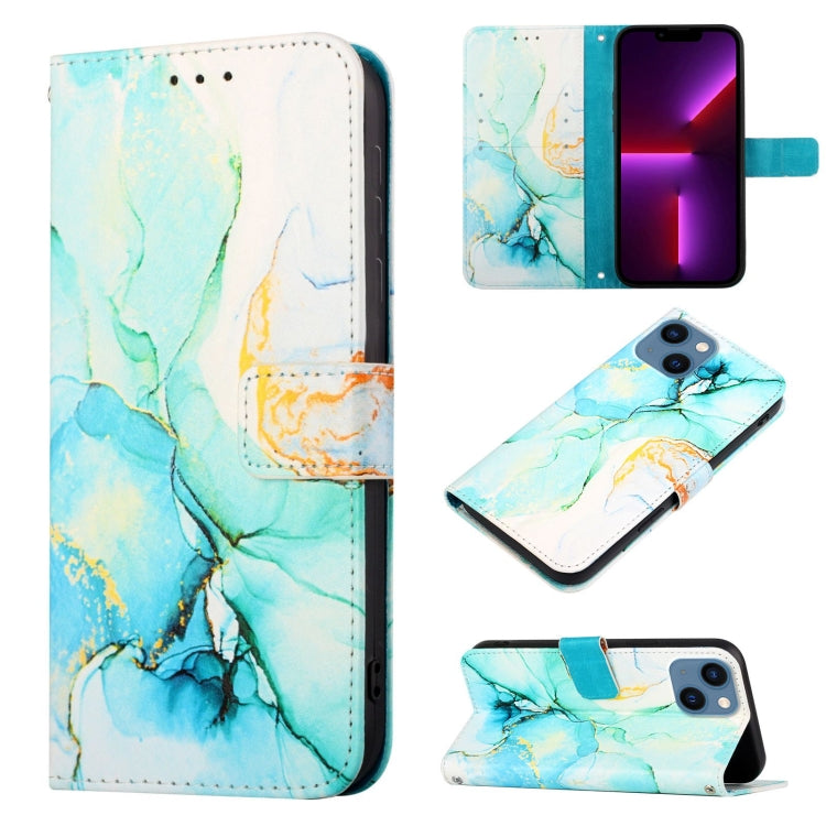PT003 大理石柄フリップレザーフォンケース、iPhone 15 Pro Max用、iPhone 15 Pro用、iPhone 15 Plus用、iPhone 15用、iPod Touch 7 / 6 / 5用