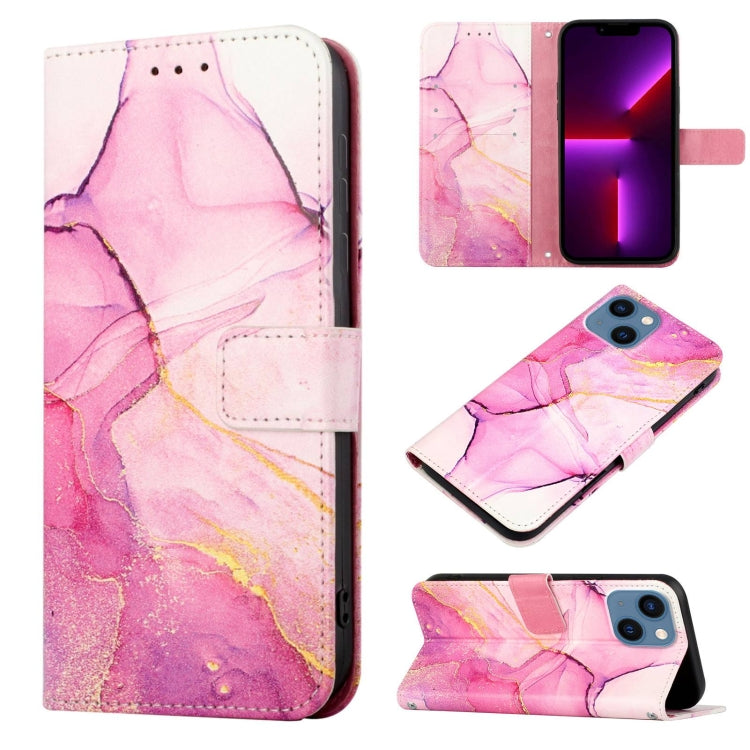 PT003 大理石柄フリップレザーフォンケース、iPhone 15 Pro Max用、iPhone 15 Pro用、iPhone 15 Plus用、iPhone 15用、iPod Touch 7 / 6 / 5用