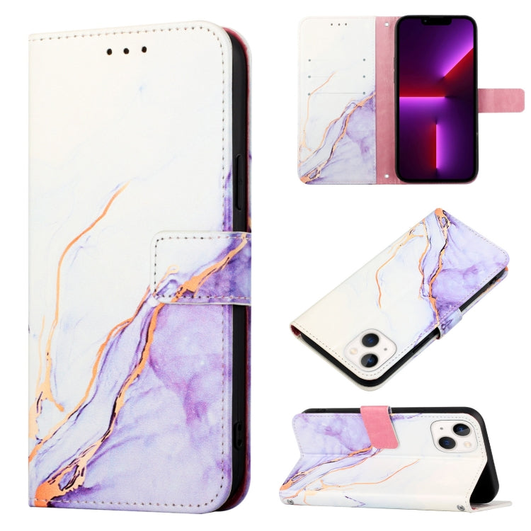 PT003 大理石柄フリップレザーフォンケース、iPhone 15 Pro Max用、iPhone 15 Pro用、iPhone 15 Plus用、iPhone 15用、iPod Touch 7 / 6 / 5用