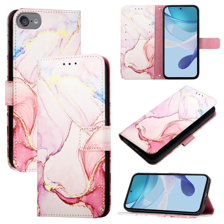 PT003 大理石柄フリップレザーフォンケース、iPhone 15 Pro Max用、iPhone 15 Pro用、iPhone 15 Plus用、iPhone 15用、iPod Touch 7 / 6 / 5用