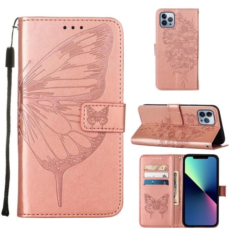 エンボス加工バタフライレザー電話ケース、iPhone 16 Pro用、iPhone 16 Plus用、iPhone 16用、iPhone 15 Pro Max用、iPhone 15 Pro用、iPhone 15 Plus用