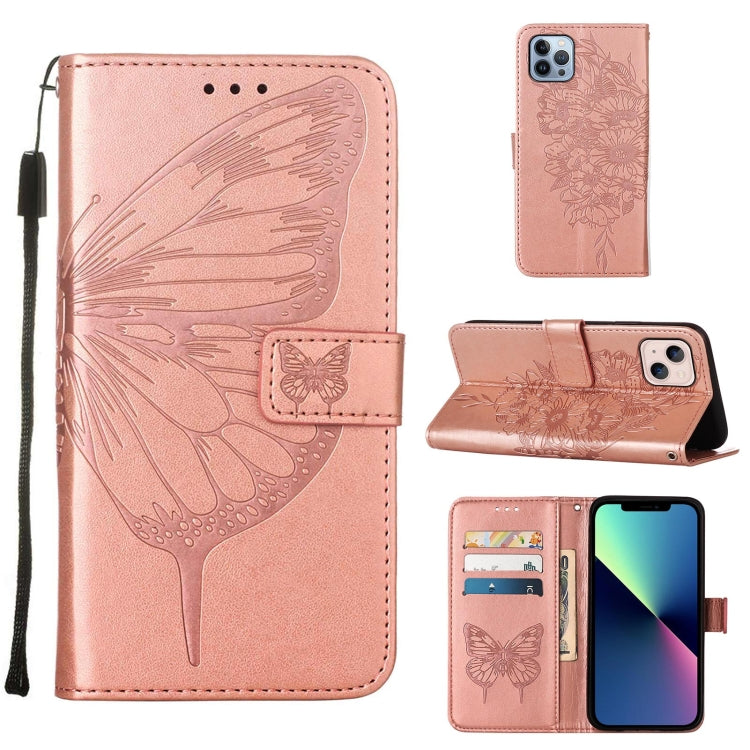 エンボス加工バタフライレザー電話ケース、iPhone 16 Pro用、iPhone 16 Plus用、iPhone 16用、iPhone 15 Pro Max用、iPhone 15 Pro用、iPhone 15 Plus用