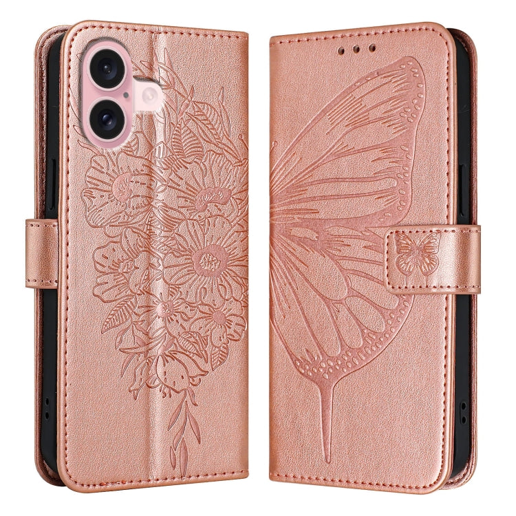 エンボス加工バタフライレザー電話ケース、iPhone 16 Pro用、iPhone 16 Plus用、iPhone 16用、iPhone 15 Pro Max用、iPhone 15 Pro用、iPhone 15 Plus用