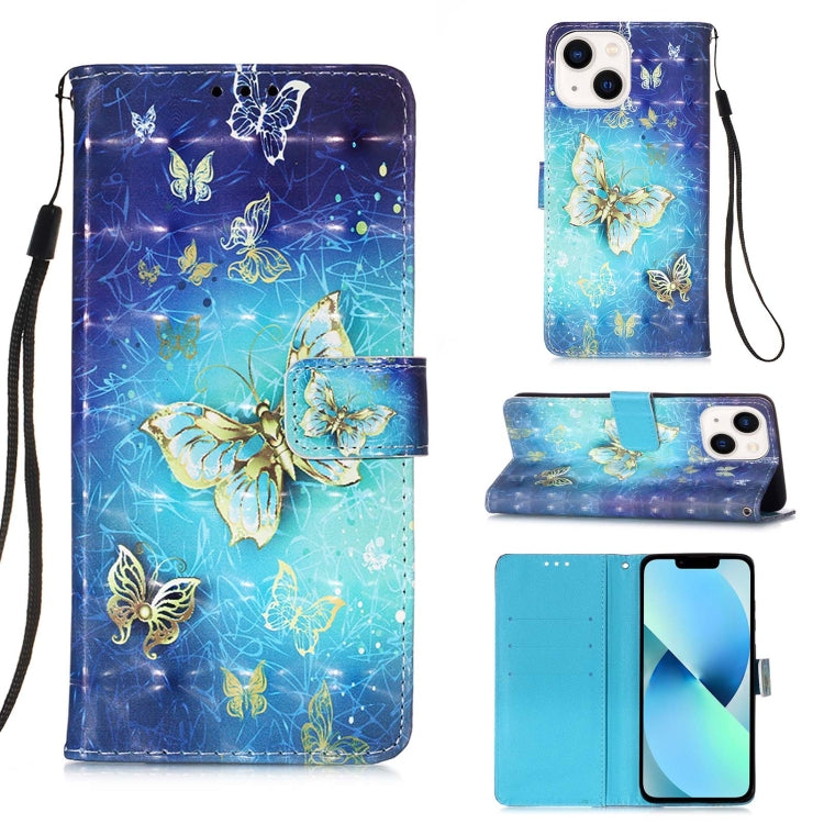 3Dペインティング横開きレザー電話ケース、iPhone 16 Pro用、iPhone 16 Plus用、iPhone 16用、iPhone 15 Pro Max用、iPhone 15 Pro用、iPhone 15 Plus用