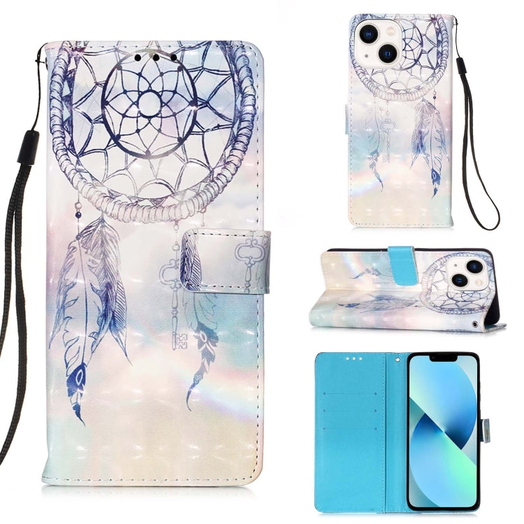 3Dペインティング横開きレザー電話ケース、iPhone 16 Pro用、iPhone 16 Plus用、iPhone 16用、iPhone 15 Pro Max用、iPhone 15 Pro用、iPhone 15 Plus用