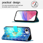 3Dペインティング横開きレザー電話ケース、iPhone 17e / 16e用、iPhone 17 Pro Max用、iPhone 17 Pro用、iPhone 17用、iPhone Air用、iPhone 16 Pro Max用