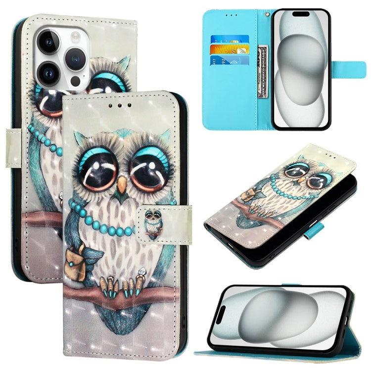 3Dペインティング横開きレザー電話ケース、iPhone 17e / 16e用、iPhone 17 Pro Max用、iPhone 17 Pro用、iPhone 17用、iPhone Air用、iPhone 16 Pro Max用