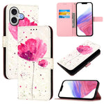 3Dペインティング横開きレザー電話ケース、iPhone 17e / 16e用、iPhone 17 Pro Max用、iPhone 17 Pro用、iPhone 17用、iPhone Air用、iPhone 16 Pro Max用