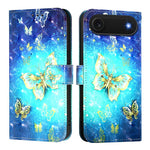 3Dペインティング横開きレザー電話ケース、iPhone 17e / 16e用、iPhone 17 Pro Max用、iPhone 17 Pro用、iPhone 17用、iPhone Air用、iPhone 16 Pro Max用