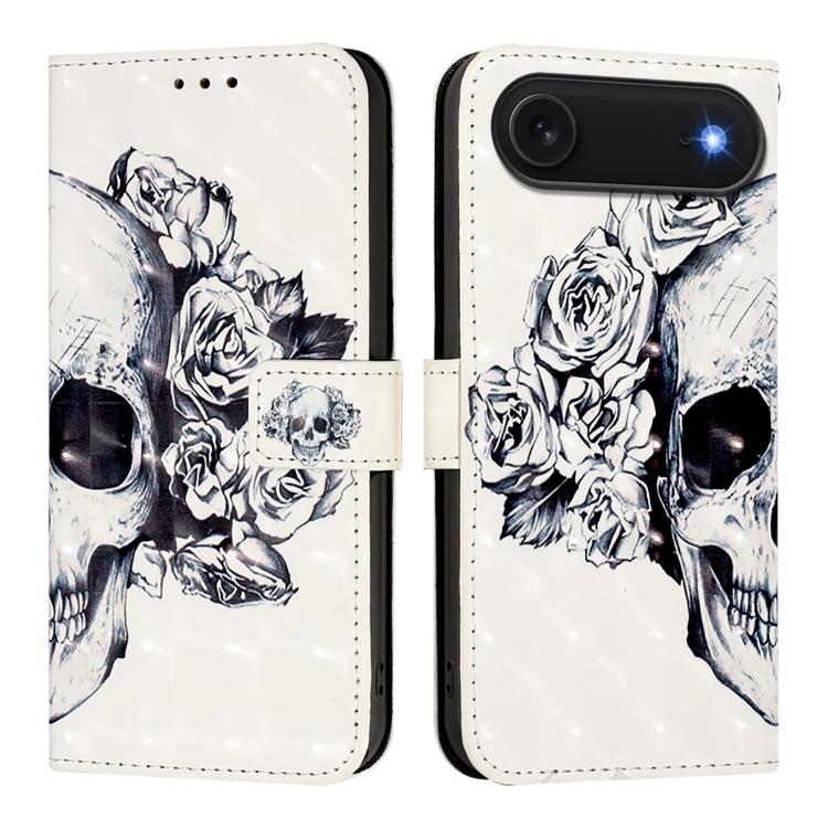 3Dペインティング横開きレザー電話ケース、iPhone 17e / 16e用、iPhone 17 Pro Max用、iPhone 17 Pro用、iPhone 17用、iPhone Air用、iPhone 16 Pro Max用