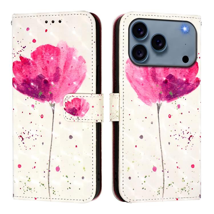 3Dペインティング横開きレザー電話ケース、iPhone 17e / 16e用、iPhone 17 Pro Max用、iPhone 17 Pro用、iPhone 17用、iPhone Air用、iPhone 16 Pro Max用