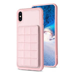 Grid Card Slot Holder Phone Case, For iPhone XS Max, For iPhone 8 Plus / 7 Plus