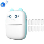 C9 ミニ Bluetooth ワイヤレスサーマルプリンター、1ロール紙付き、5枚紙付き、10枚紙付き、5枚ステッカー紙付き、5枚紙＆5枚ステッカー紙付き、5枚紙＆5枚ステッカー＆3色紙付き