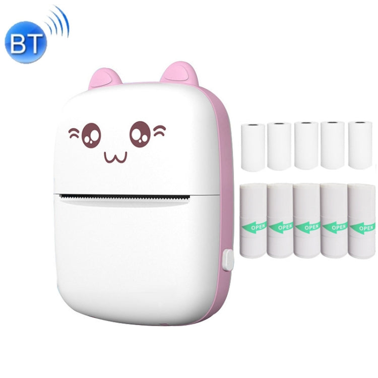 C9 ミニ Bluetooth ワイヤレスサーマルプリンター、1ロール紙付き、5枚紙付き、10枚紙付き、5枚ステッカー紙付き、5枚紙＆5枚ステッカー紙付き、5枚紙＆5枚ステッカー＆3色紙付き