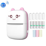 C9 ミニ Bluetooth ワイヤレスサーマルプリンター、1ロール紙付き、5枚紙付き、10枚紙付き、5枚ステッカー紙付き、5枚紙＆5枚ステッカー紙付き、5枚紙＆5枚ステッカー＆3色紙付き