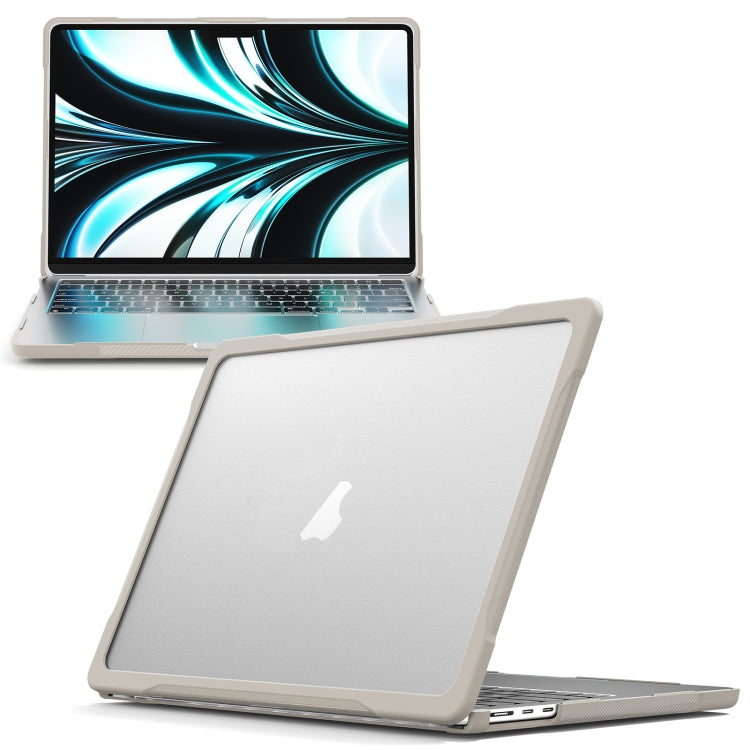 半透明ノートパソコン保護ケース MacBook Air 13.6インチ A2681 2022 / M3 2024 A3113 / M4 2025 A3240用