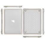 半透明ノートパソコン保護ケース MacBook Air 13.6インチ A2681 2022 / M3 2024 A3113 / M4 2025 A3240用