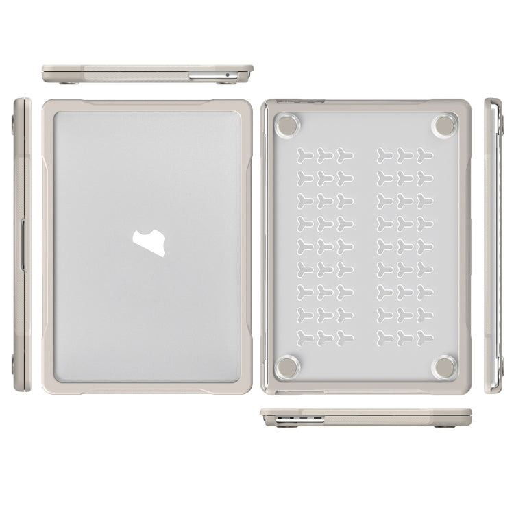 半透明ノートパソコン保護ケース MacBook Air 13.6インチ A2681 2022 / M3 2024 A3113 / M4 2025 A3240用