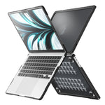 半透明ノートパソコン保護ケース MacBook Air 13.6インチ A2681 2022 / M3 2024 A3113 / M4 2025 A3240用
