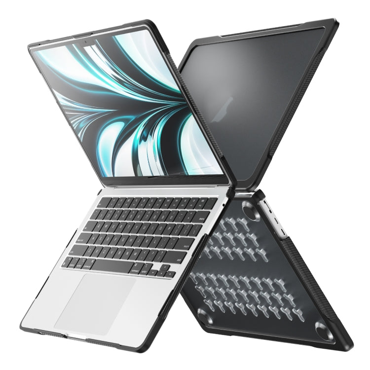 半透明ノートパソコン保護ケース MacBook Air 13.6インチ A2681 2022 / M3 2024 A3113 / M4 2025 A3240用