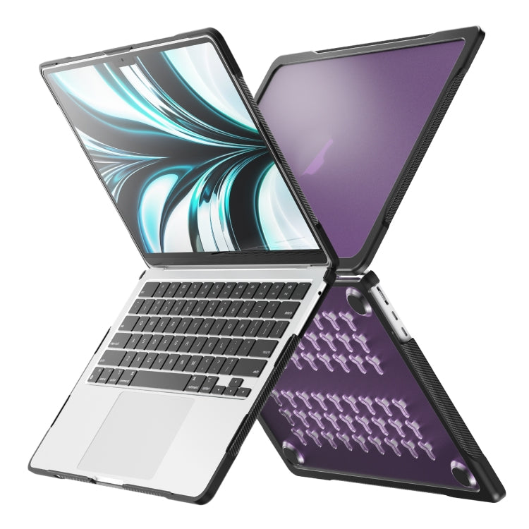 半透明ノートパソコン保護ケース MacBook Air 13.6インチ A2681 2022 / M3 2024 A3113 / M4 2025 A3240用