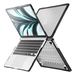半透明ノートパソコン保護ケース MacBook Air 13.6インチ A2681 2022 / M3 2024 A3113 / M4 2025 A3240用