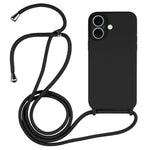 クロスボディランヤード液体シリコンケース、iPhone 16 Pro Max用、iPhone 16 Pro用、iPhone 16 Plus用