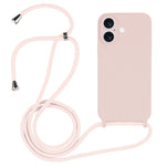 クロスボディランヤード液体シリコンケース、iPhone 16 Pro Max用、iPhone 16 Pro用、iPhone 16 Plus用