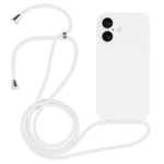 クロスボディランヤード液体シリコンケース、iPhone 16 Pro Max用、iPhone 16 Pro用、iPhone 16 Plus用