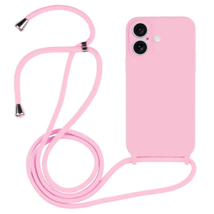 クロスボディランヤード液体シリコンケース、iPhone 16 Pro Max用、iPhone 16 Pro用、iPhone 16 Plus用