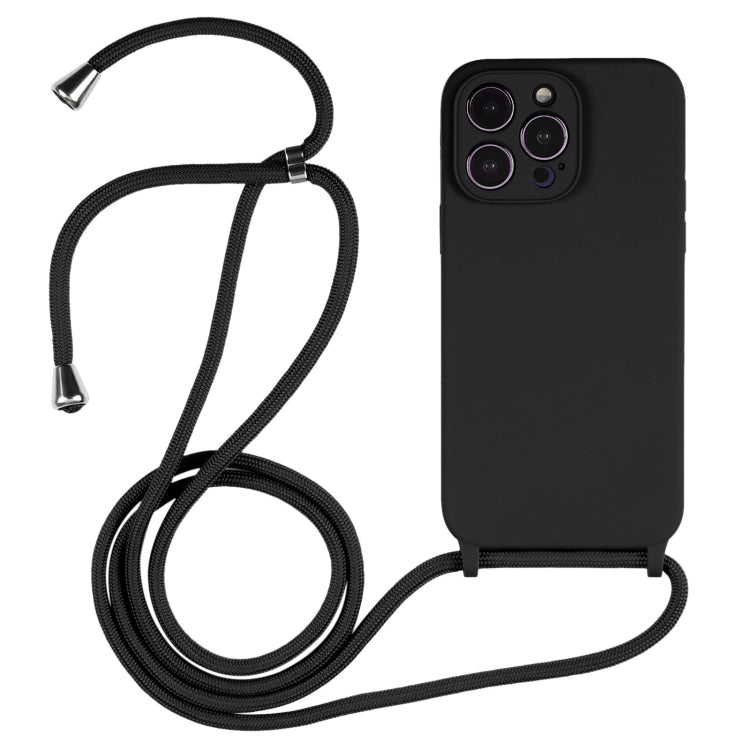 クロスボディランヤード液体シリコンケース、iPhone 16 Pro Max用、iPhone 16 Pro用、iPhone 16 Plus用